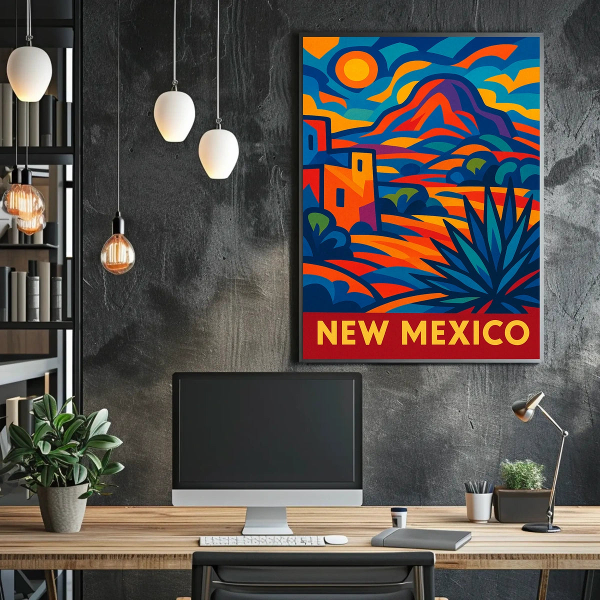 New Mexico Vibrant Landscapes Wanderlust Poster