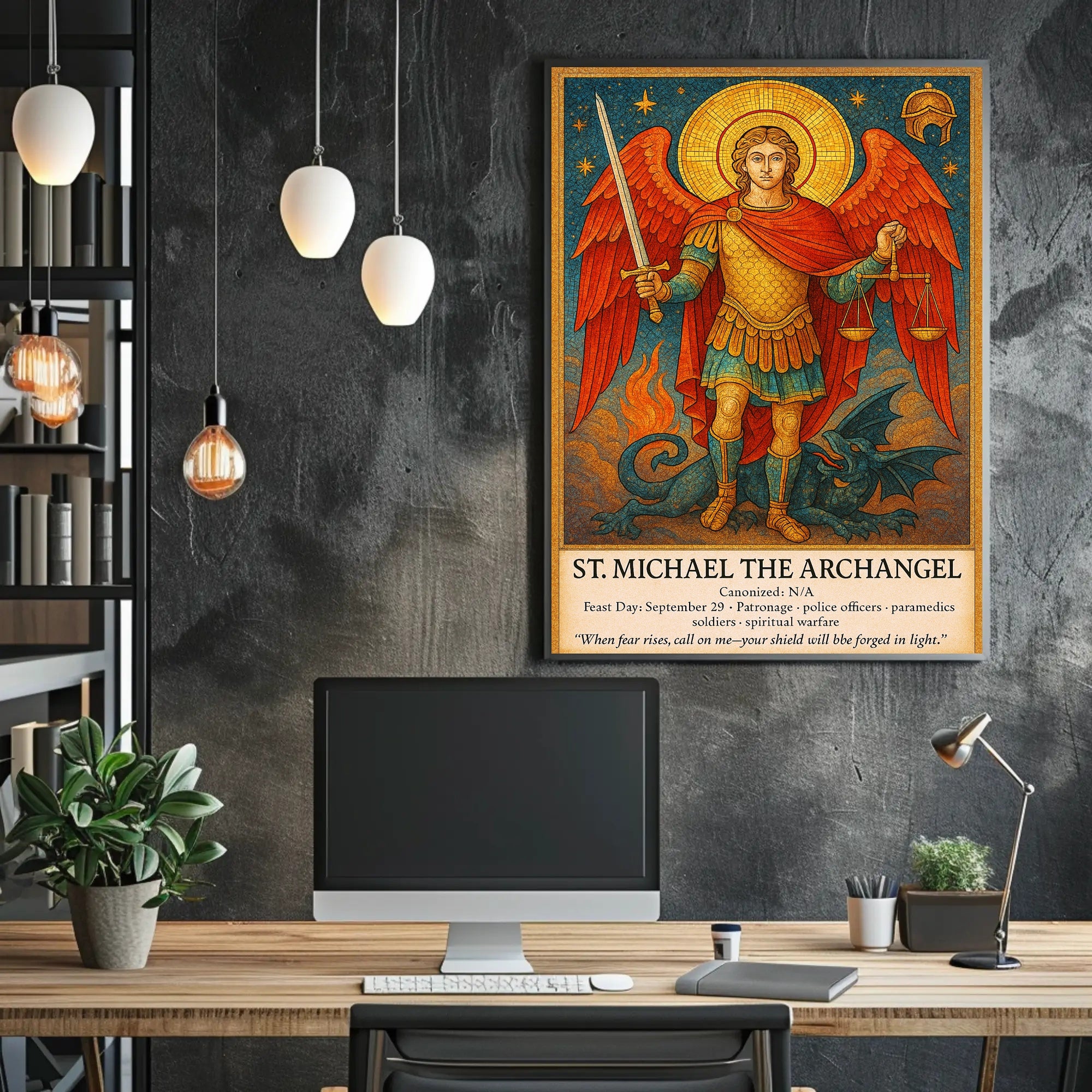 St. Michael the Archangel Poster PosterGoat