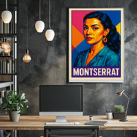 Montserrat Vibrant Portrait Poster