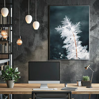 Intricate Ice Crystal Close-Up - Artistic Poster