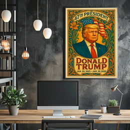Donald Trump Triumph of the 47th Presidency Poster