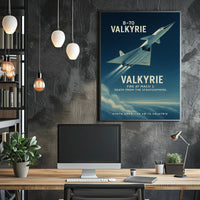 North American XB-70 Valkyrie Cold War Aviation Poster