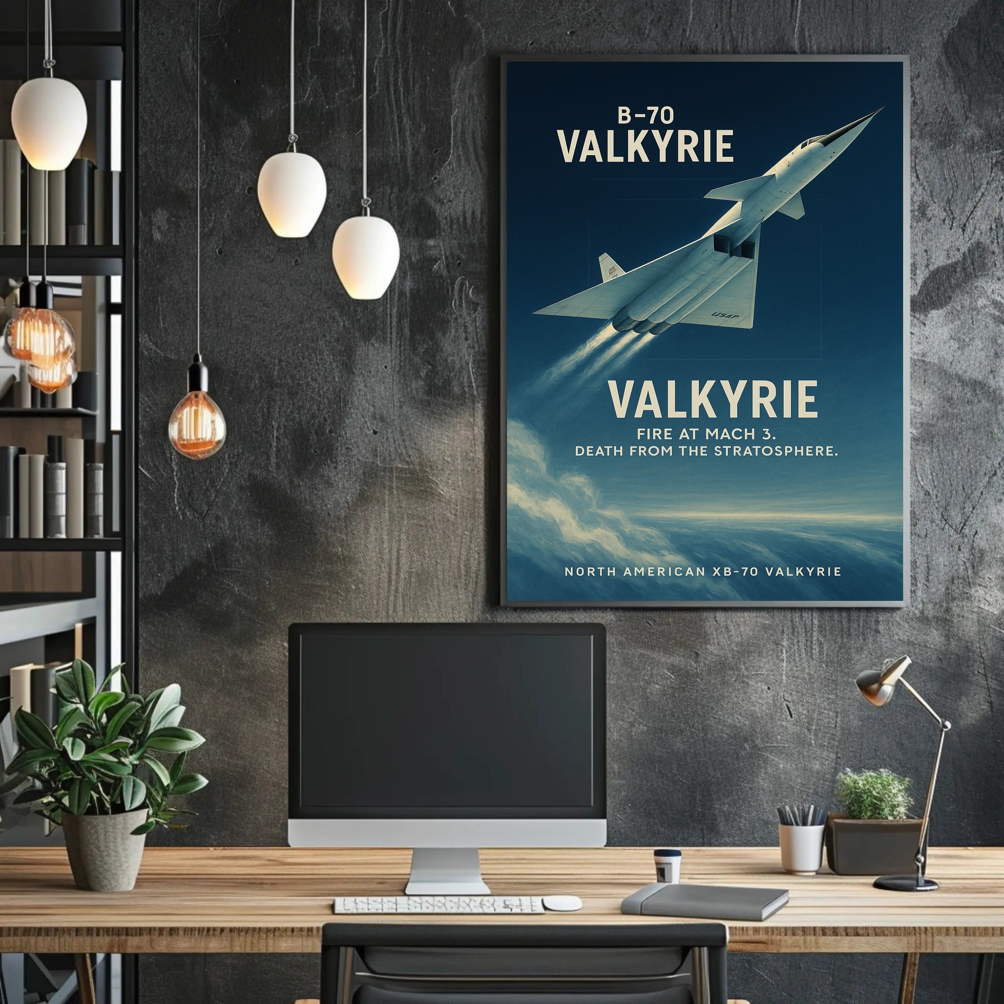 North American XB-70 Valkyrie Cold War Aviation Poster