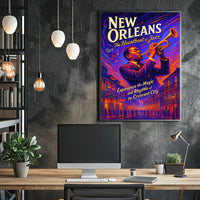 New Orleans The Heartbeat of Jazz Poster PosterGoat