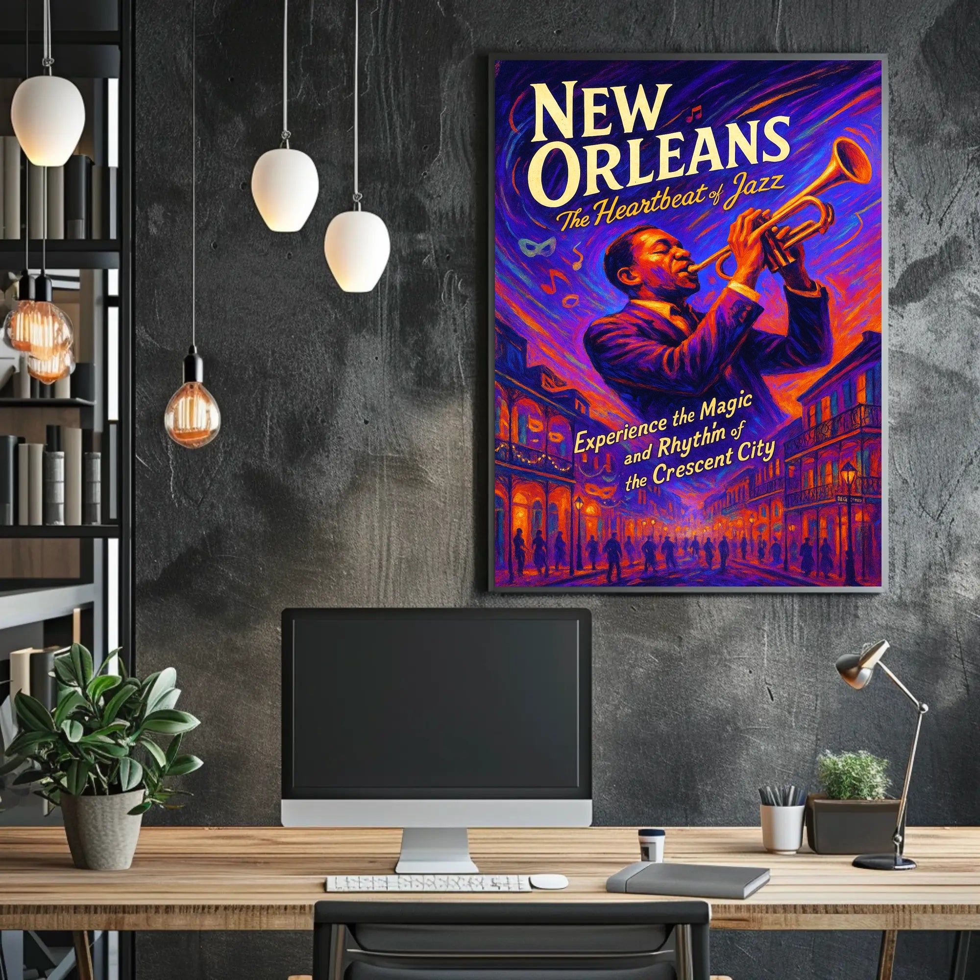 New Orleans The Heartbeat of Jazz Poster PosterGoat