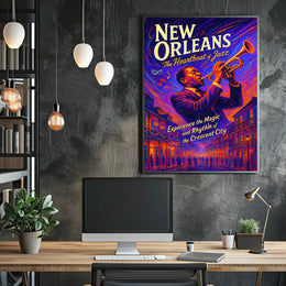 New Orleans The Heartbeat of Jazz Poster PosterGoat