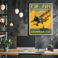 Grumman F3F The Barrel-Rolling Bulldog Poster PosterGoat