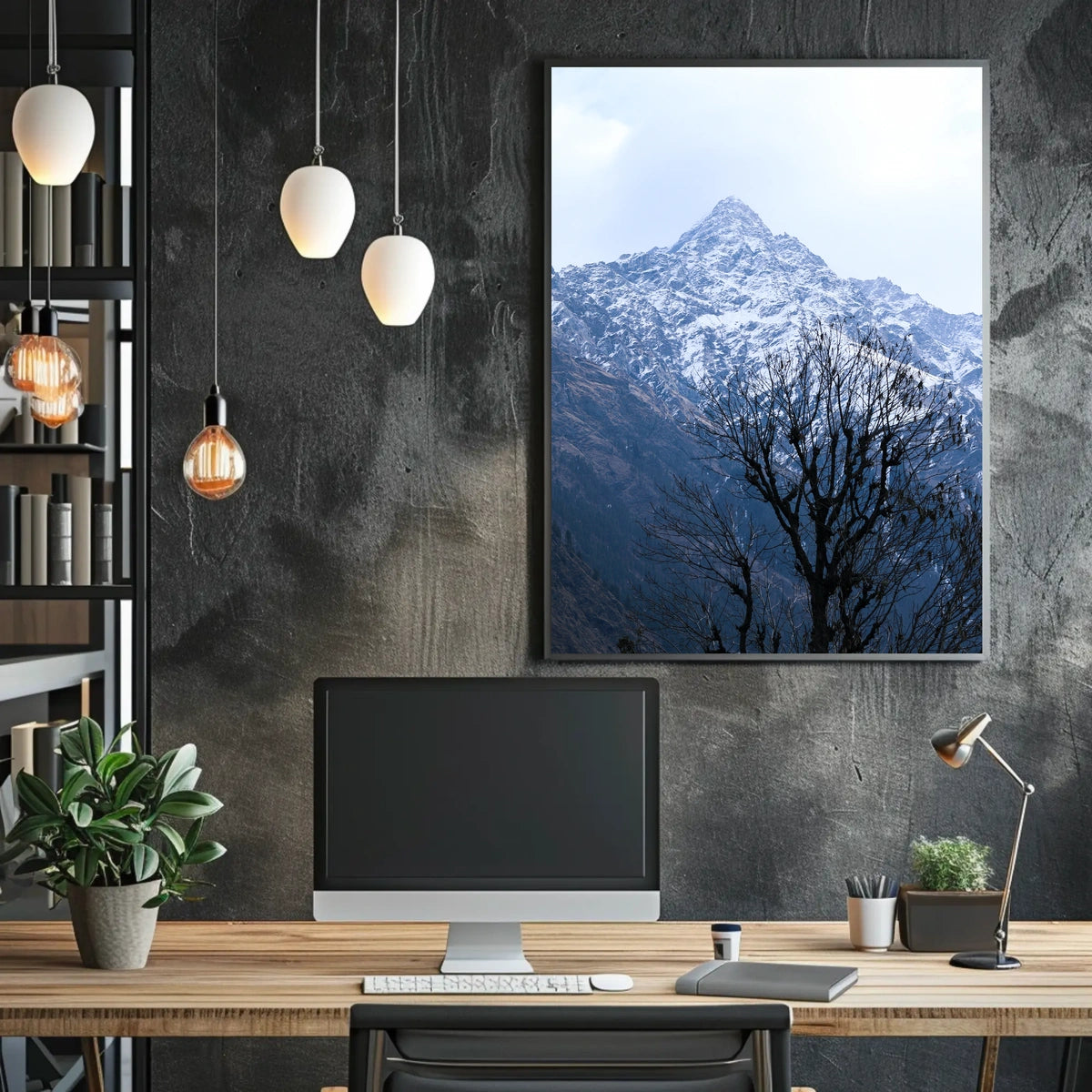 Majestic Mountain Landscape Poster
