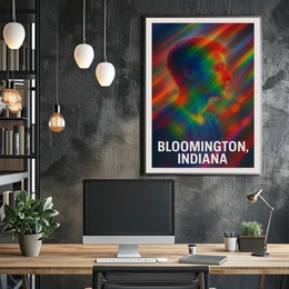 Vibrant Portrait Bloomington Indiana Expressionism Poster