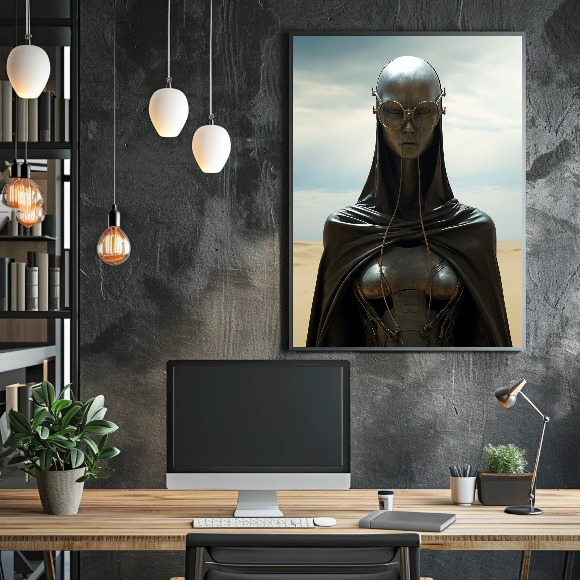 Futuristic Sentinel Poster