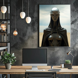 Futuristic Sentinel Poster