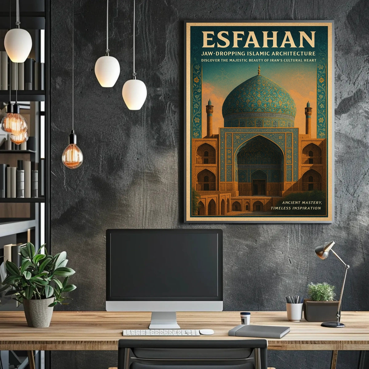 Esfahan Majestic Islamic Architecture Poster
