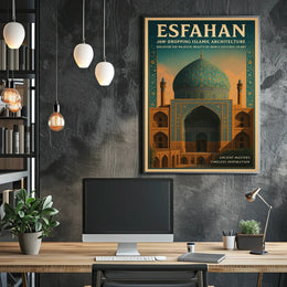 Esfahan Majestic Islamic Architecture Poster