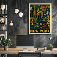 New York Cityscape Poster