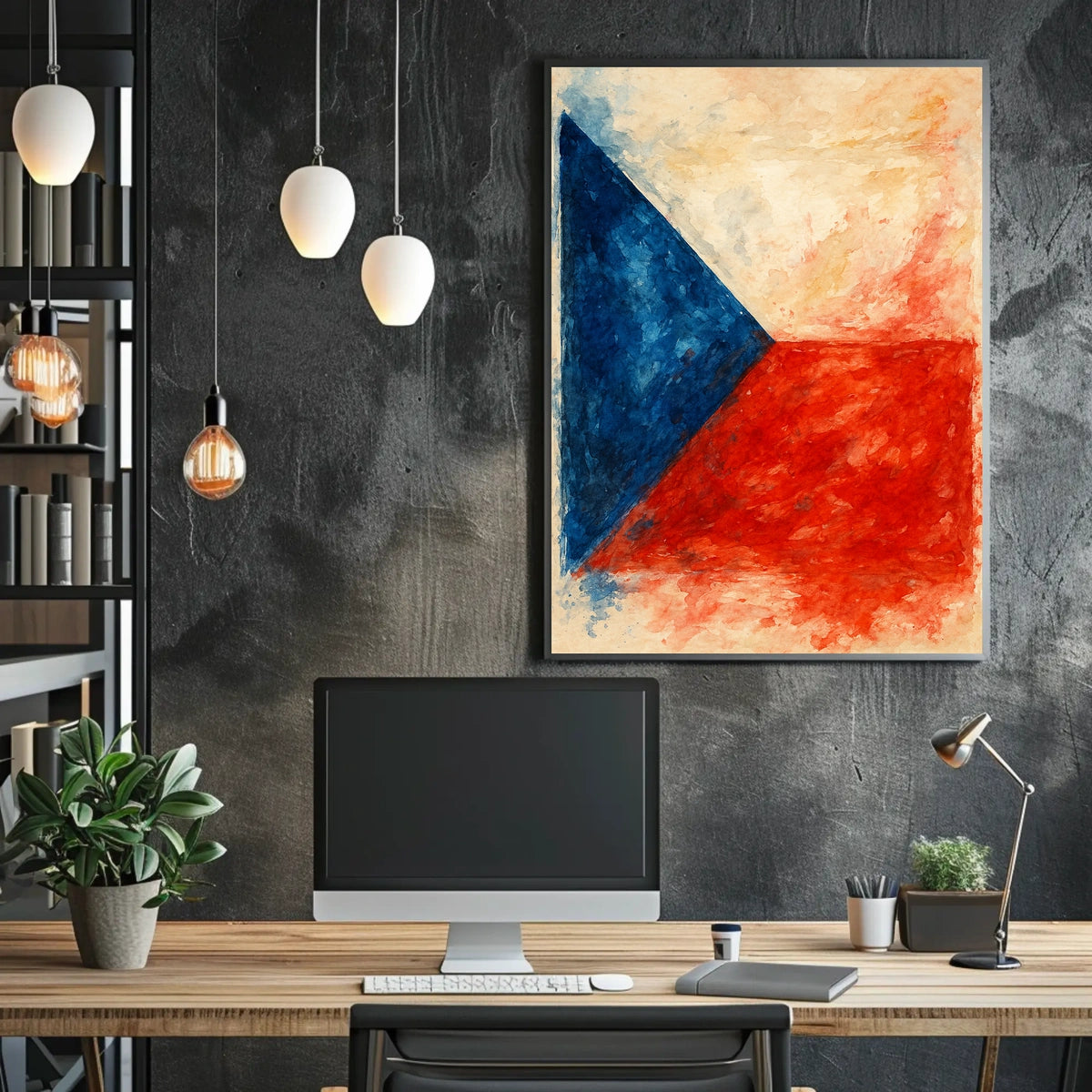 Abstract National Colors Abstract Poster