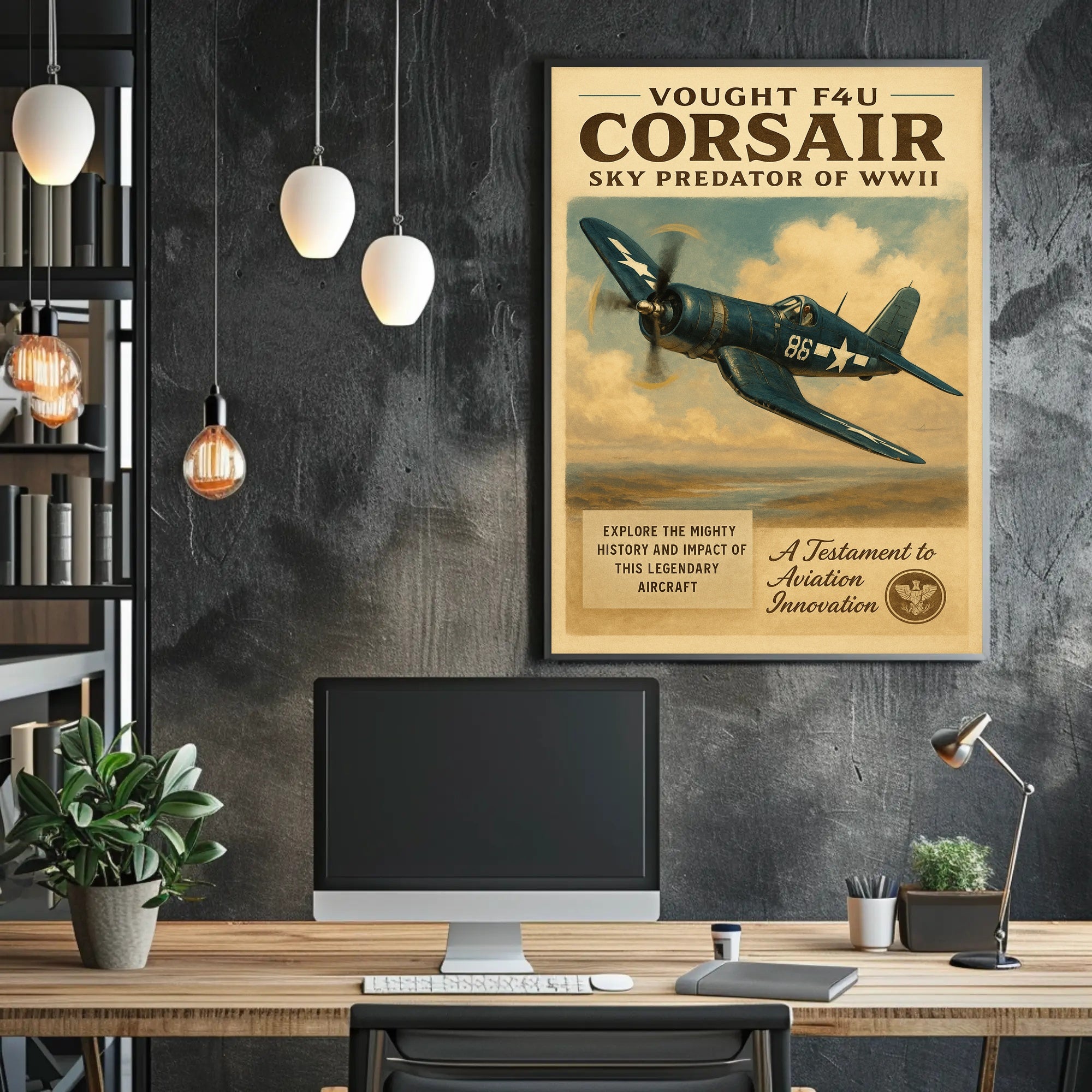 Vought F4U Corsair: Sky Predator of WWII Poster
