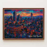 Syrian Arab Republic Vibrant Cityscape Poster