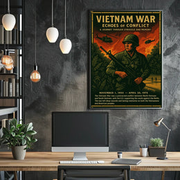 Vietnam War Echoes of Conflict Poster