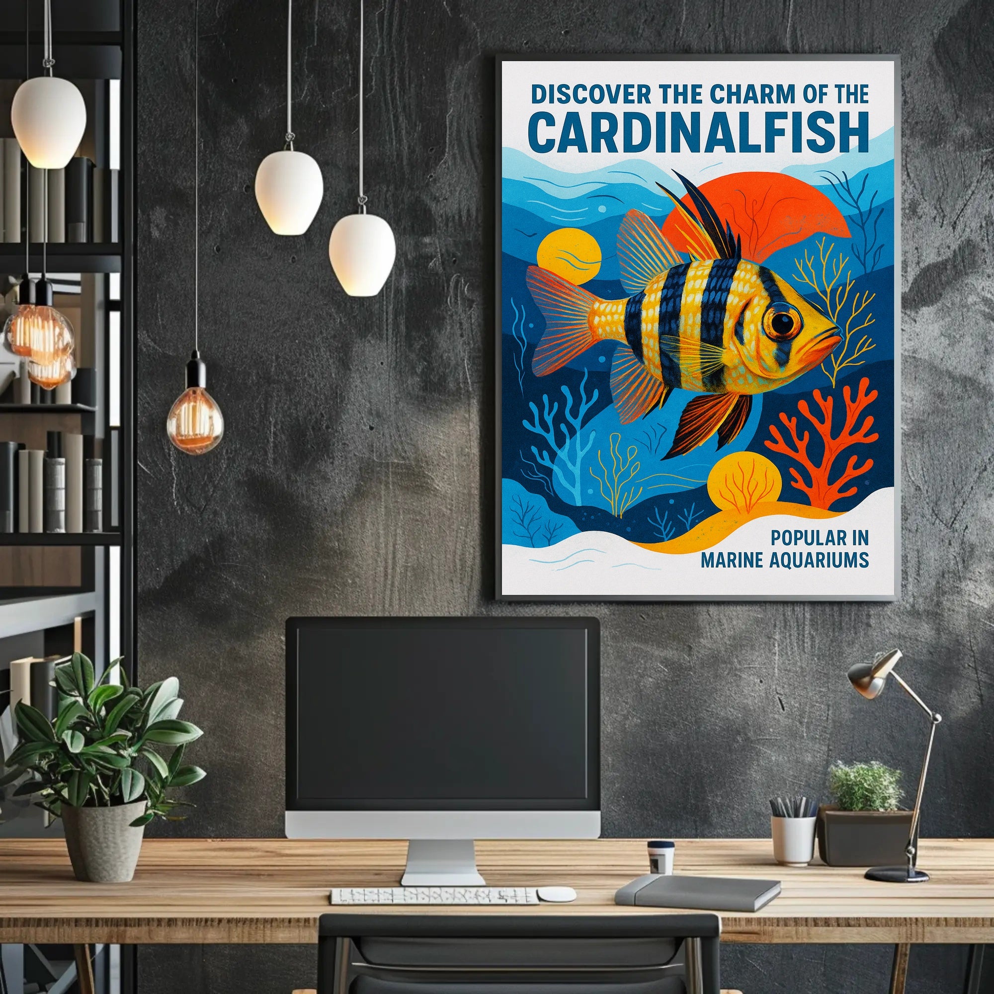 Discover the Charm of the Cardinalfish Poster PosterGoat