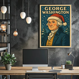 George Washington In Festive Attire Poster