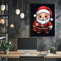 Santa Claus Cartoon Poster: Festive Holiday Cheer