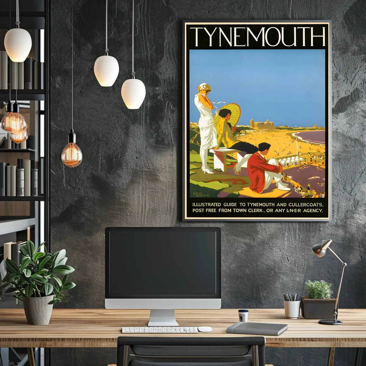 Tynemouth Illustrated Guide Poster