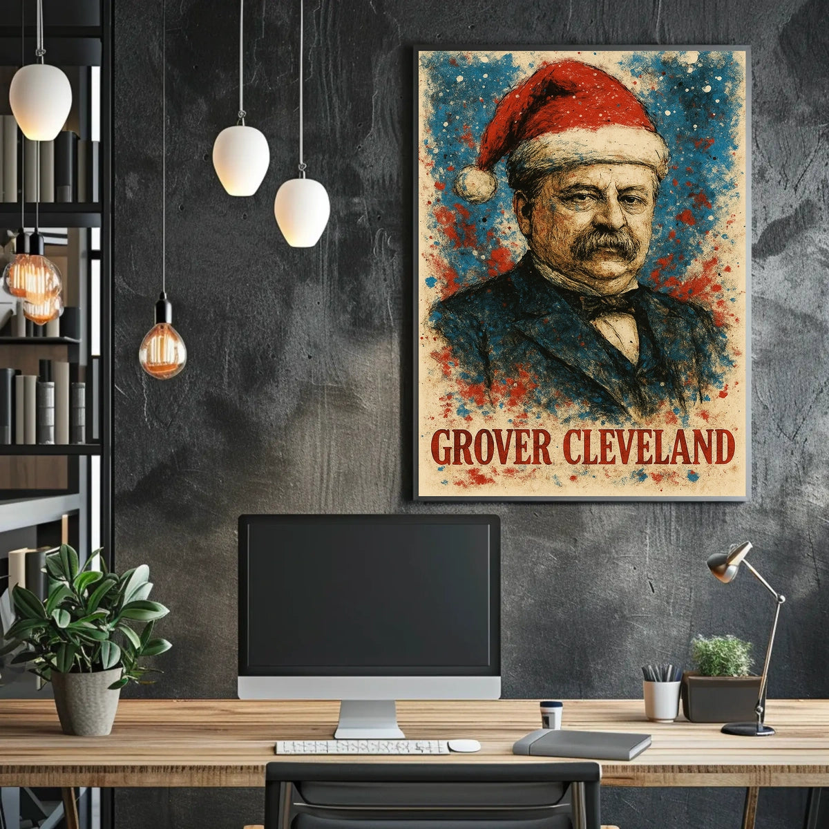 Grover Cleveland 24th President of the United States Christmas SeriesPoster