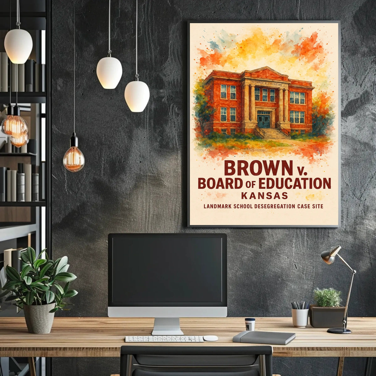 Brown v. Board of Education Historical Poster