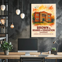 Brown v. Board of Education Historical Poster
