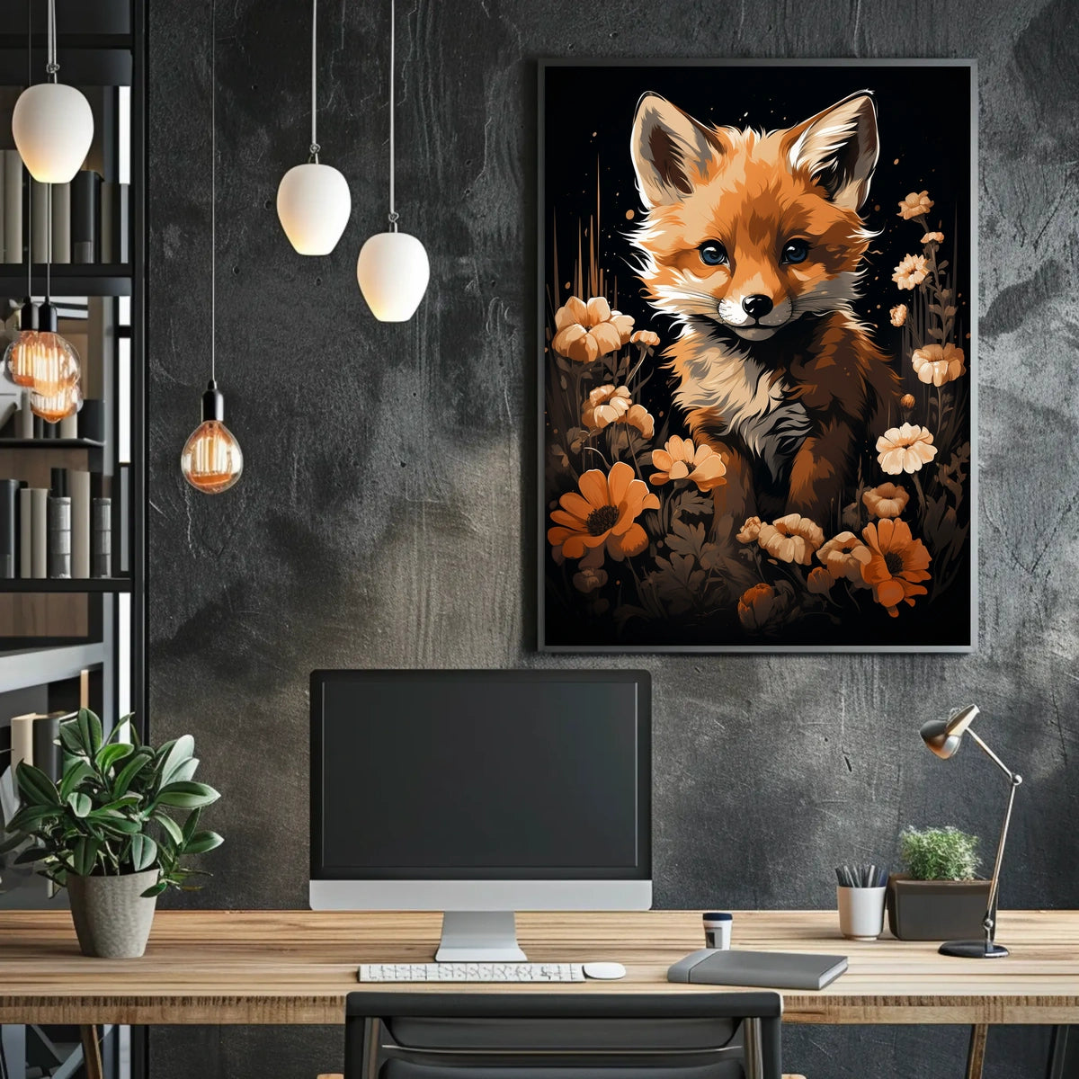 Enchanted Fox in Bloom