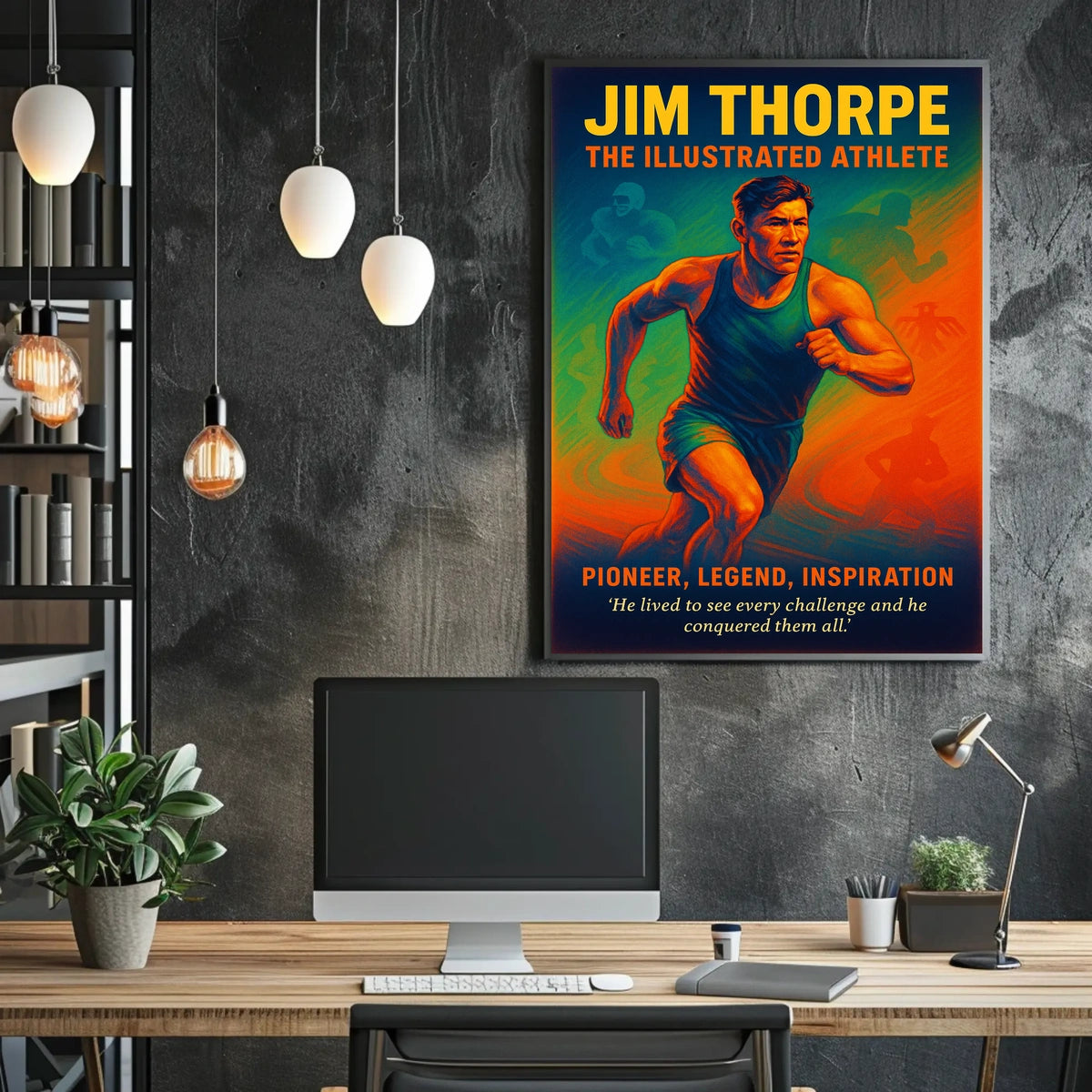 Jim Thorpe Legendary Athlete Jim Thorpe Poster