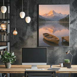 Serene Alpine Morning Poster