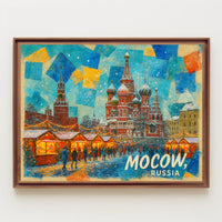 Moscow Winter Market Poster