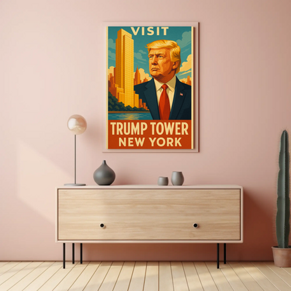 Visit Trump Tower New York Travel Art Poster