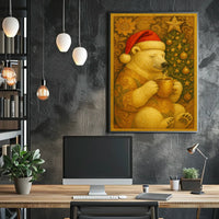 Polar Bear Christmas Poster