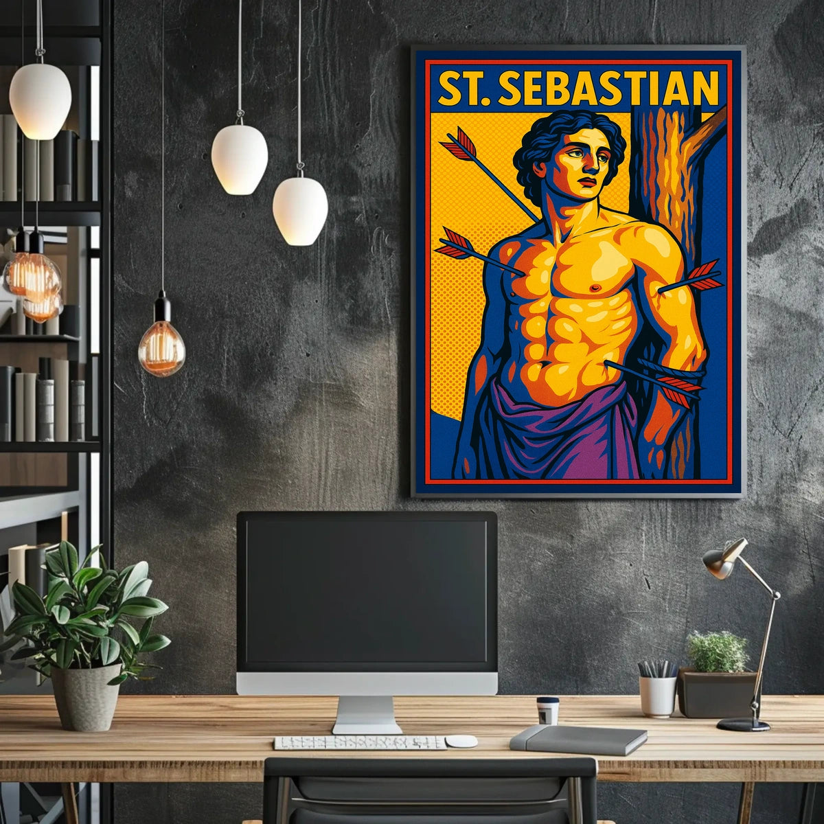 Saint Sebastian Timeless Scenic Portrait Inspired Wanderlust Home Decor Collection Poster