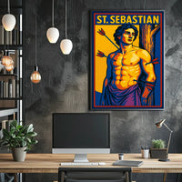 Saint Sebastian Timeless Scenic Portrait Inspired Wanderlust Home Decor Collection Poster