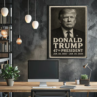 Donald Trump 47th President Vintage Poster