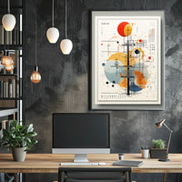 Abstract Geometric Composition Abstract Poster