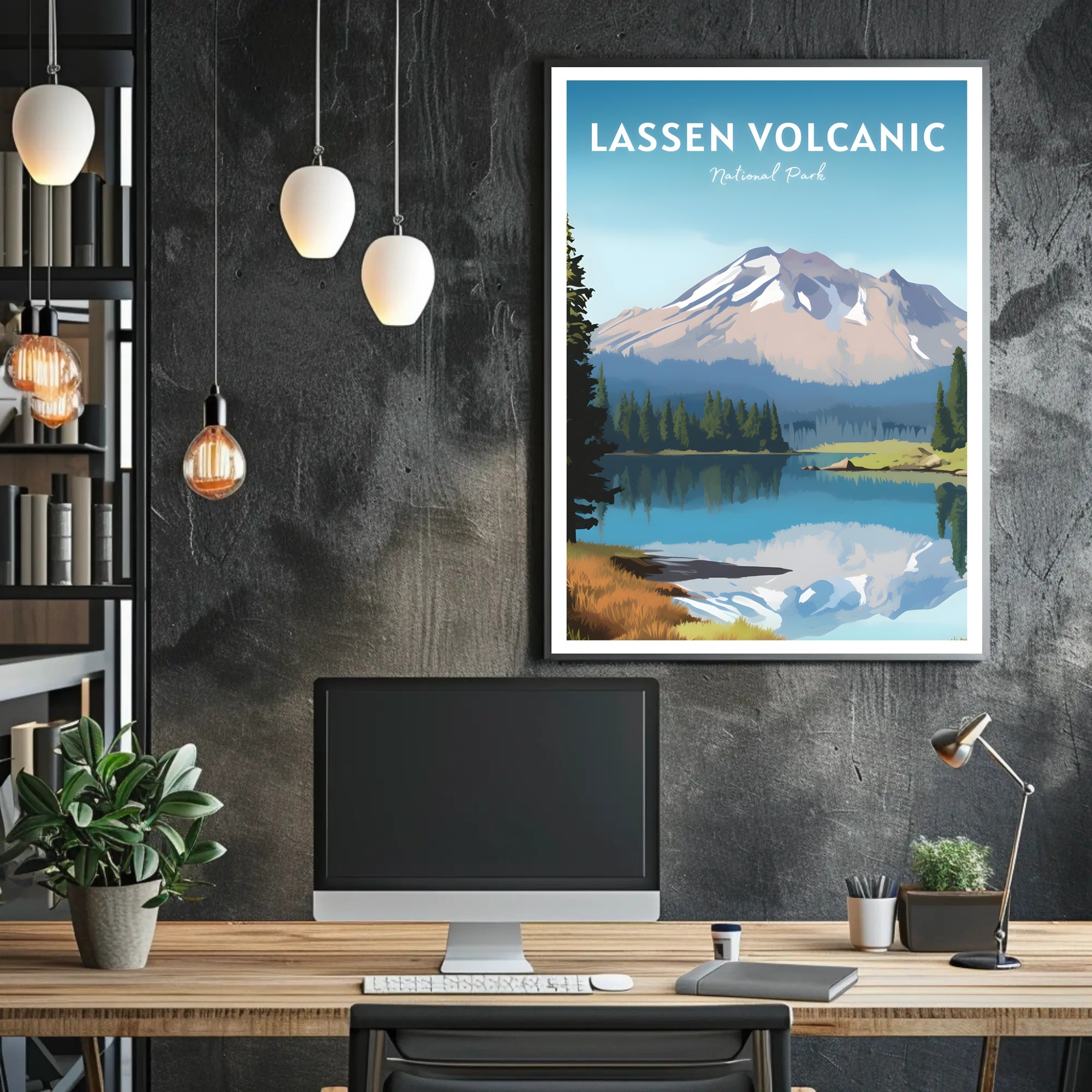 Lassen Volcanic National Park Scenic Poster Print