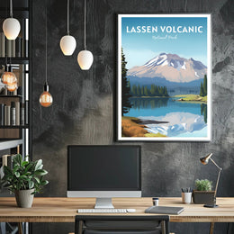 Lassen Volcanic National Park Scenic Poster Print