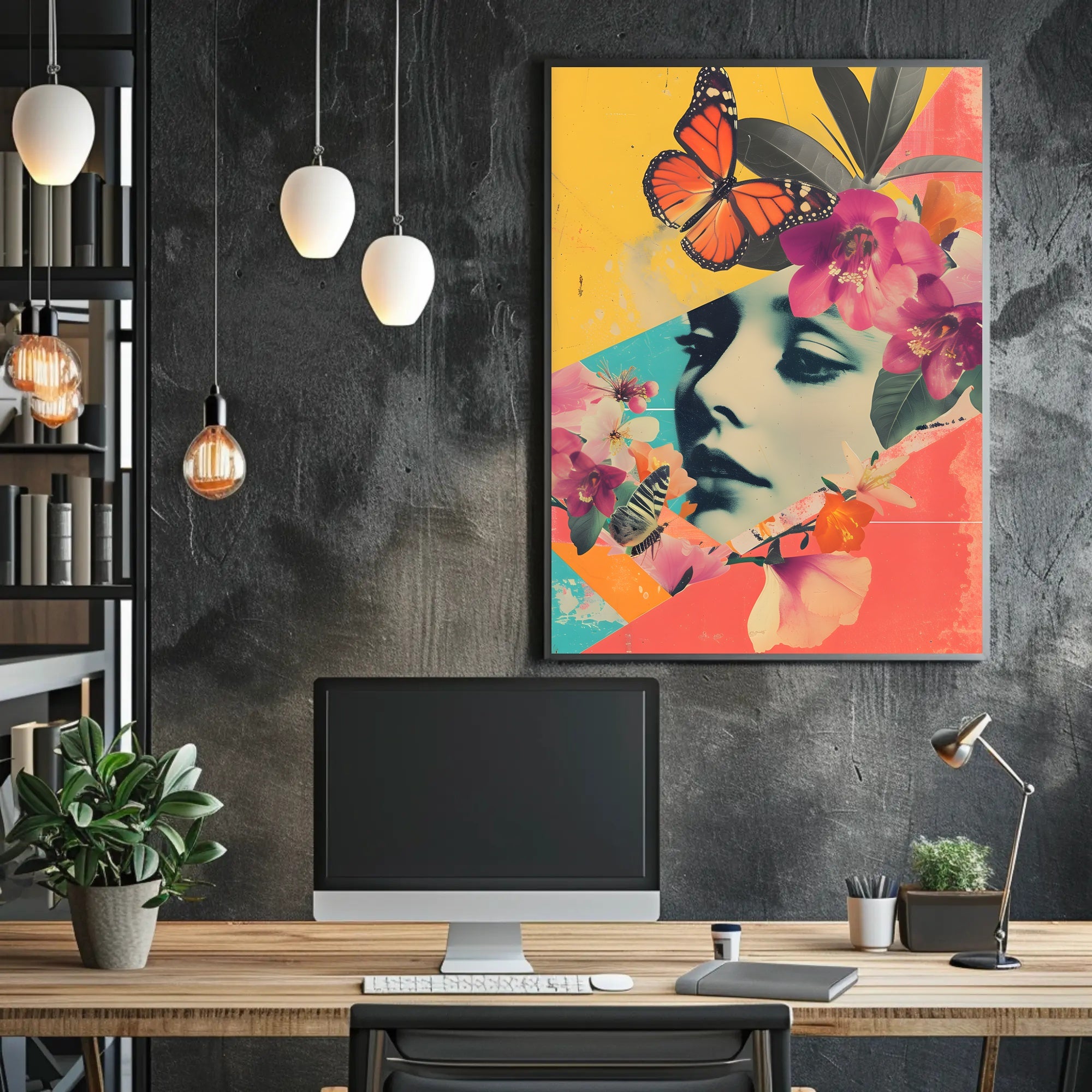 Floral Dreamscape Poster Vintage Botanical Wall Art