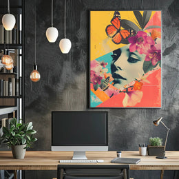 Floral Dreamscape Poster Vintage Botanical Wall Art