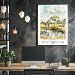 Hwange National Park Zimbabwe Poster