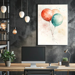 three balloons Poster