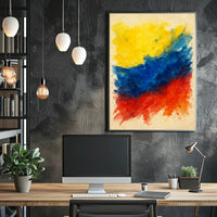 Vibrant Abstract Colors Abstract Poster