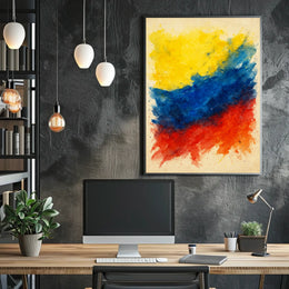 Vibrant Abstract Colors Abstract Poster