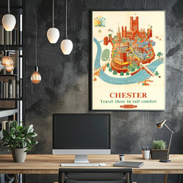 Chester Travel Poster: British Railways Vintage Adventure PosterGoat
