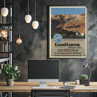Grand Canyon Vintage Travel Poster Print