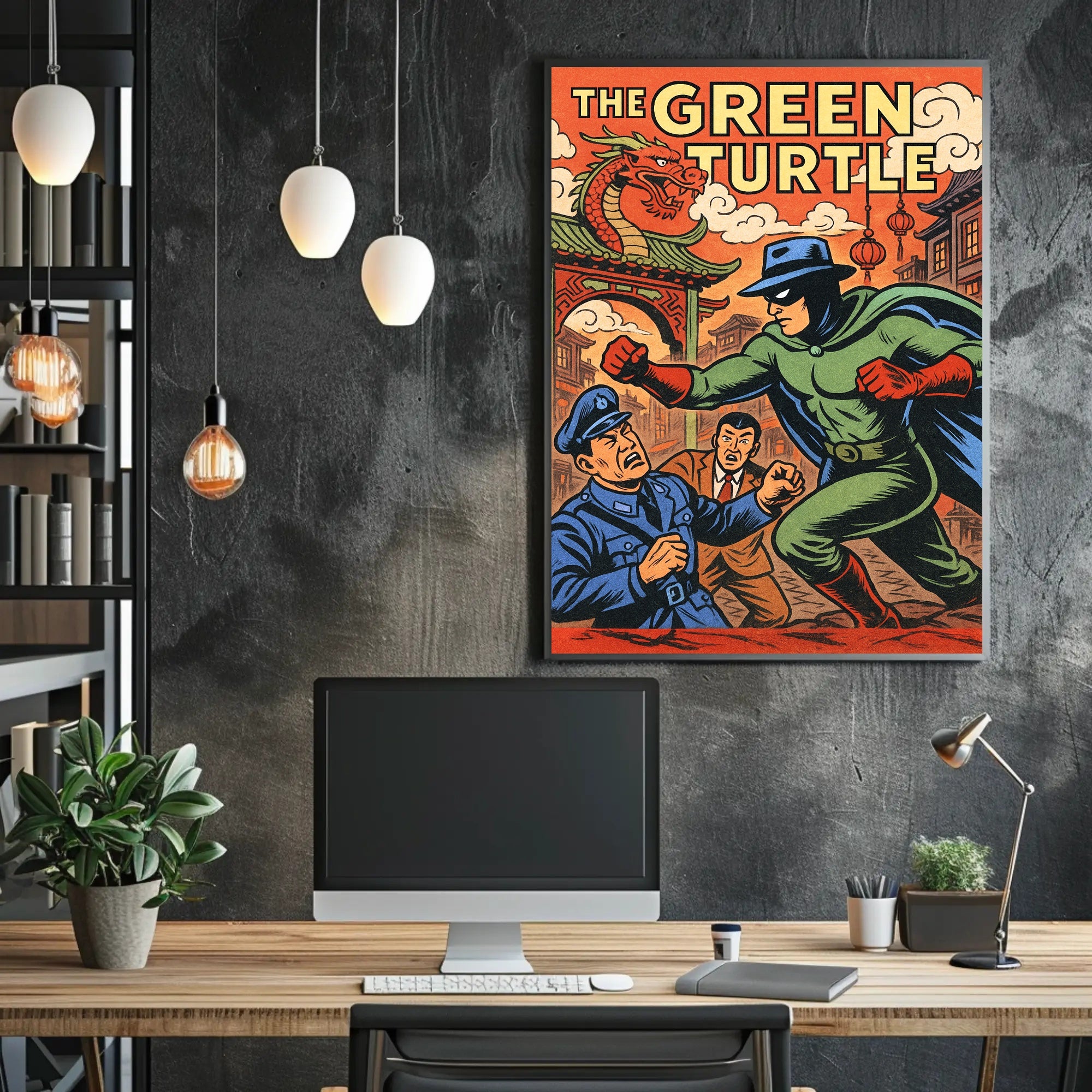 The Green Turtle Poster PosterGoat